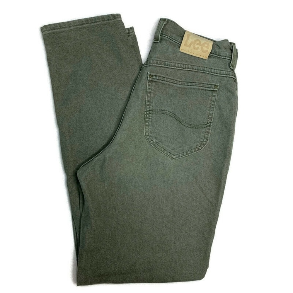 LEE Vintage High Rise Mom Jeans Olive Green